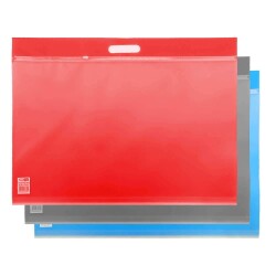 Abka Plastik Fermuarlı Proje Dosyası 38x55 cm (1 Adet, Karışık Renk) - 1