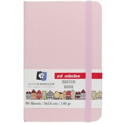 Alex Schoeller Art Collection Sketch Book Pembe 9x14 cm 140 gr 80 yp - 1