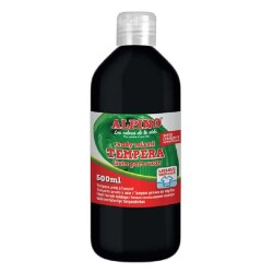 Alpino Tempera (Yıkanabilir) Boya 500 ml. SİYAH - 1