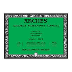 Arches Suluboya Blok Cold Press Natural White 300 gr 36x51 cm 20 Sayfa - 1