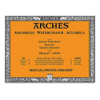 Arches Suluboya Blok Rough Natural White 300 gr 23x31 cm 20 Sayfa - 1