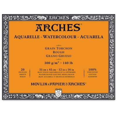 Arches Suluboya Blok Rough Natural White 300 gr 31x41 cm 20 Sayfa - 1