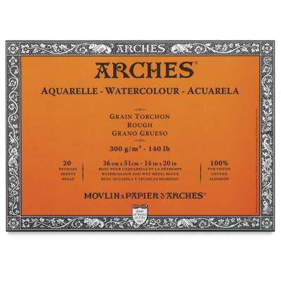 Arches Suluboya Blok Rough Natural White 300 gr 36x51 cm 20 Sayfa - 1