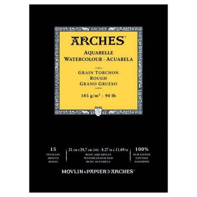 Arches Suluboya Defteri Rough Natural White 185 gr A4 15 Sayfa - 1