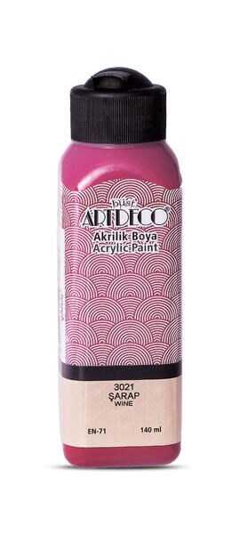 Artdeco Akrilik Boya 140 Ml. 3021 ŞARAP Akrilik Hobi Boyaları Artdeco