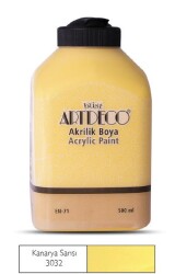 Artdeco Akrilik Boya 500 ml. 3032 KANARYA SARISI - 1