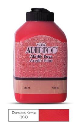 Artdeco Akrilik Boya 500 ml. 3043 DOMATES KIRMIZI - 1