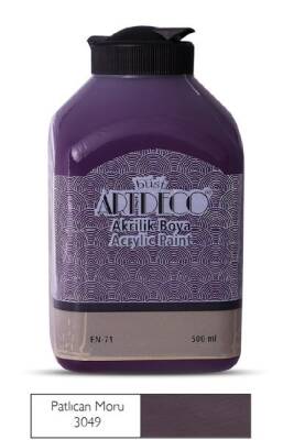 Artdeco Akrilik Boya 500 ml. 3049 PATLICAN MORU - 1