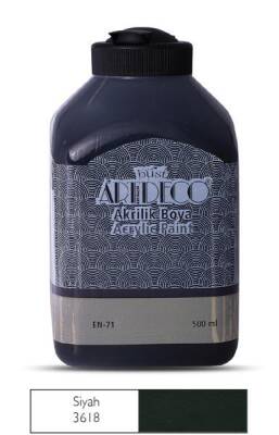 Artdeco Akrilik Boya 500 ml. 3618 SİYAH - 1