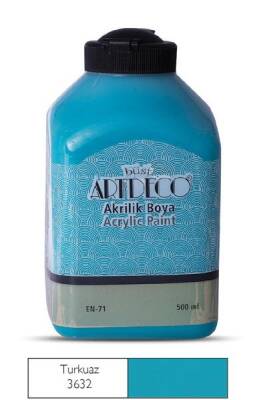 Artdeco Akrilik Boya 500 ml. 3632 TURKUAZ - 1