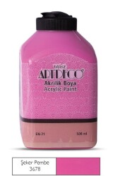 Artdeco Akrilik Boya 500 ml. 3678 ŞEKER PEMBE - 1