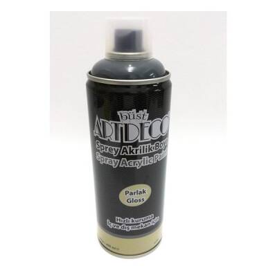 Artdeco Akrilik Sprey Boya 400 ml. KOYU GRİ - 1