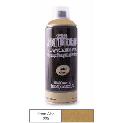 Artdeco Akrilik Sprey Boya 400 ml. KROM ALTIN - 1