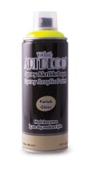 Artdeco Akrilik Sprey Boya 400 ml. NEON SARI - 1