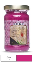 Artdeco Gold Geleneksel Ebru Boyası 105ml Fuşya 325 S.3 - 1