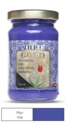 Artdeco Gold Geleneksel Ebru Boyası 105ml Mor 436 S.5 - 1