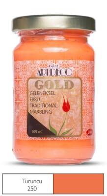 Artdeco Gold Geleneksel Ebru Boyası 105ml Turuncu 250 S.3 - 1