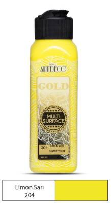 Artdeco Gold Multi Surface Akrilik Boya 140 ml. 204 LİMON SARI - 1