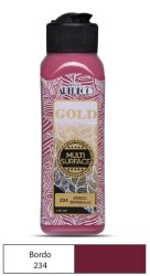 Artdeco Gold Multi Surface Akrilik Boya 140 ml. 234 BORDO - 1