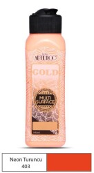 Artdeco Gold Multi Surface Akrilik Boya 140 ml. 403 NEON TURUNCU - 1