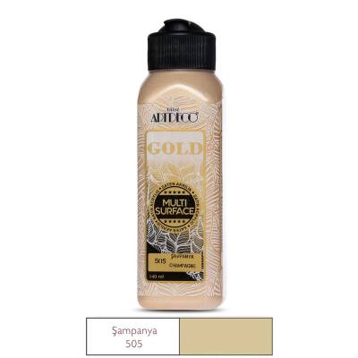 Artdeco Gold Multi Surface Akrilik Boya 140 ml. 505 METALİK ŞAMPANYA - 1