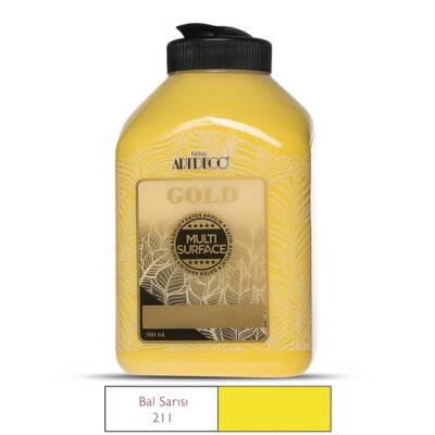 Artdeco Gold Multi Surface Akrilik Boya 500 ml. 211 BAL SARISI - 1