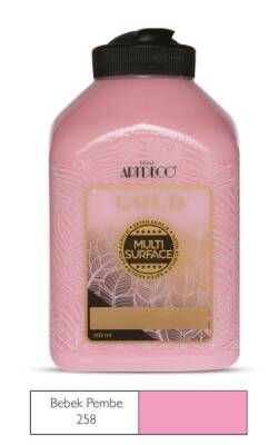 Artdeco Gold Multi Surface Akrilik Boya 500 ml. 258 BEBEK PEMBE - 1