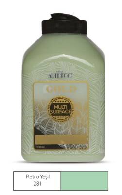 Artdeco Gold Multi Surface Akrilik Boya 500 ml. 281 RETRO YEŞİL - 1