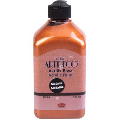 Artdeco Metalik Akrilik Boya 500 ml. 3728 METALİK BAKIR - 1