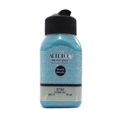 Artdeco Metalik Akrilik Boya 75 ml. 3730 Turkuaz - 1