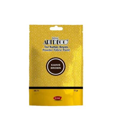 Artdeco Toz Kumaş Boyası 13 gr Kahve 1115 - 1