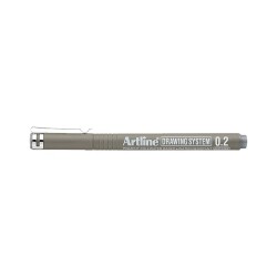 Artline Drawing System Teknik Çizim Kalemi 0.2 mm Grey - 1