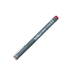 Artline Drawing System Teknik Çizim Kalemi 0.3 mm Kırmızı - 1