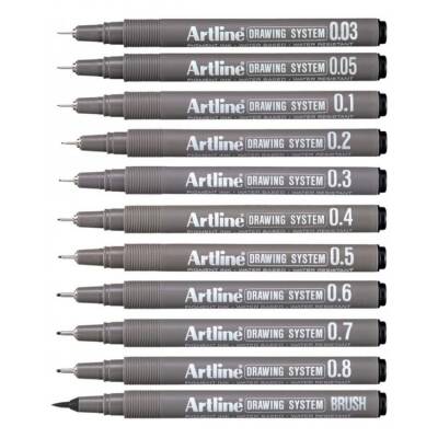 Artline Drawing System Teknik Çizim Kalemi 11'li Set - 1