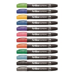 Artline Supreme Permanent Marker 12 Renk Set - 1