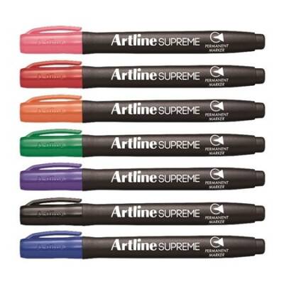 Artline Supreme Permanent Marker 7 Renk Set - 1