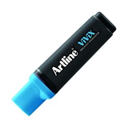 Artline Vivix Parlak Mürekkepli Fosforlu Kalem 2-5 mm FOSFORLU MAVİ - 1