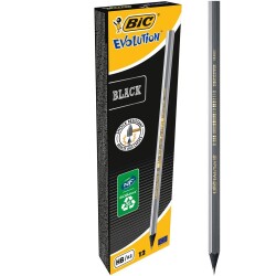 Bic Evolution Black Kurşun Kalem 12'li Kutu - 1