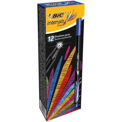 Bic Intensity Fine Liner İnce Uçlu Kalem Mavi 12'li Kutu - 1