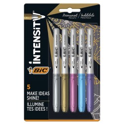 Bic Intensity Permanent Marker 5 Renk Metalik - 1