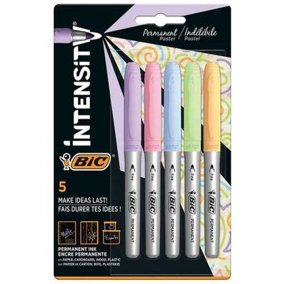 Bic Intensity Permanent Marker 5 Renk Pastel - 1