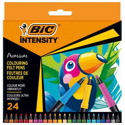 Bic Intensity Premium Keçeli Boya Kalemi 24 Renk - 1