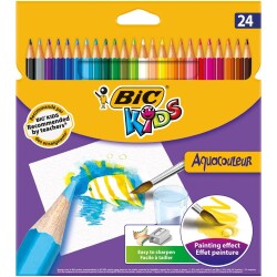 Bic Kids Aquacouleur Kuru-Sulu Boya Kalemi 24 Renk - 1