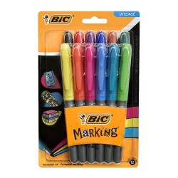 Bic Marking Color Permanent Marker 12 Renk Blister - 1