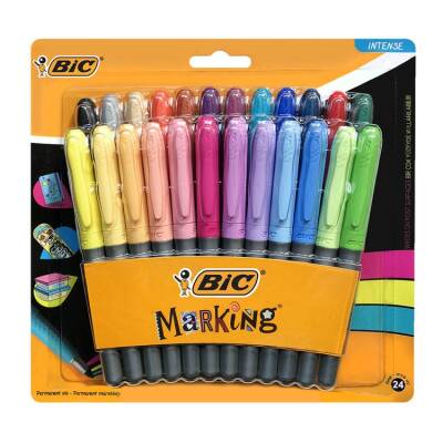 Bic Marking Color Permanent Marker 24 Renk Blister - 1