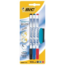 Bic Velleda 1721 Çocuk Tahta Kalemi 4'lü Blister 3 Kalem+Silgi - 1