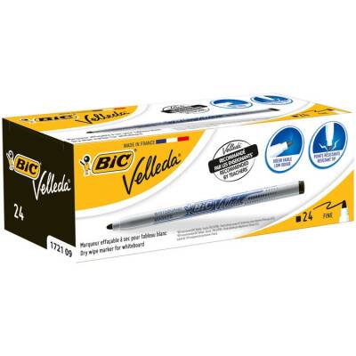 Bic Velleda 1721 Çocuk Tahta Kalemi Siyah 24'lü Kutu - 1