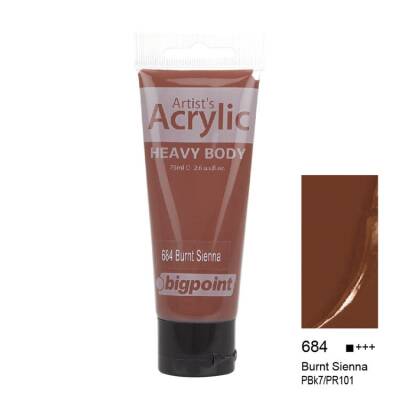 Bigpoint Akrilik Boya 75 ml Burnt Sienna 684 - 1