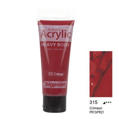 Bigpoint Akrilik Boya 75 ml Crimson 315 - 1