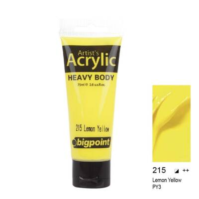 Bigpoint Akrilik Boya 75 ml Lemon Yellow 215 - 1